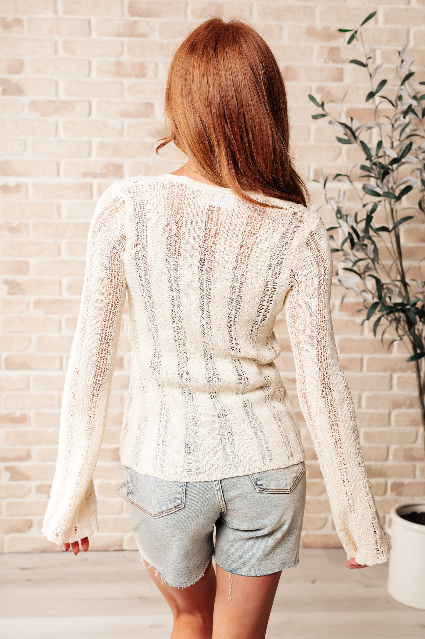 San Tropez Lightweight Knit Cardigan in Cream